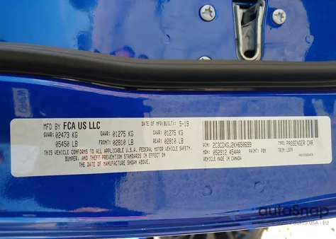 2019 Dodge Charger Scat Pack Rwd z USA, uszkodzony, nr VIN 2C3CDXGJ2KH650699